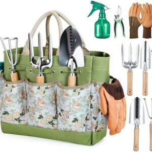 Gardening Tools 9-Piece Heavy Duty Gardening Hand …