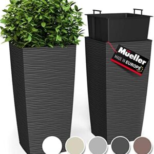 Mueller M-Resin Heavy Duty Tall Planter, Indoor/Ou…