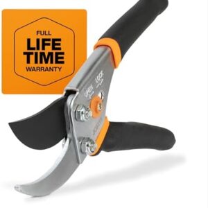 Fiskars Bypass Pruning Shears 5/8” Garden Clippers…