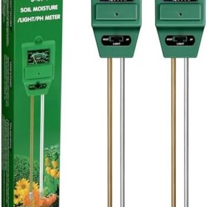 iPower 3-in-1 Plant Moisture/Light/PH Meter Soil T…