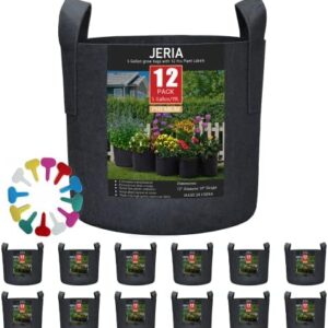 JERIA 12-Pack 5 Gallon, Vegetable/Flower/Plant Gro…