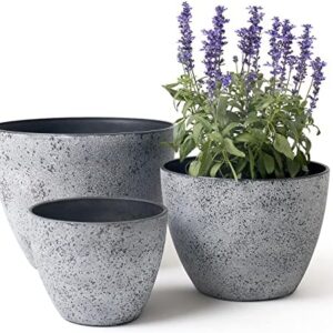 LA JOLIE MUSE 14.2/11.3/8.6 Inch Planters,Set of 3…