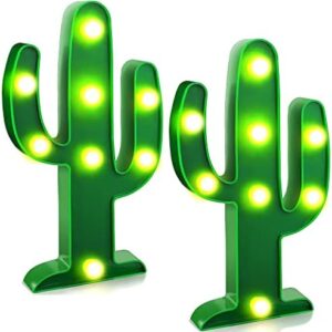 YiaMia 2 Pieces LED Night Light LED Cactus Light T…