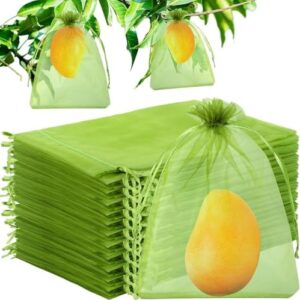 Unves 80 Pcs Fruit Protection Bags, 6×8 Inch Draws…