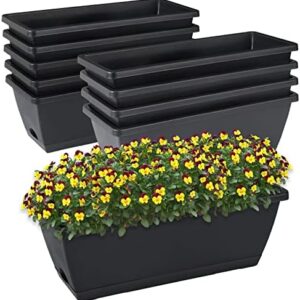 Window Box Planter, 10 Pack Plastic Vegetable Flow…