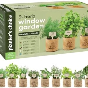 9 Herb Indoor Window Garden Kit – House Plants See…