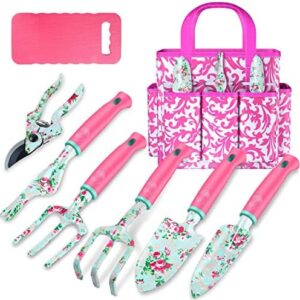 Gardening Tools, 8 Pcs Heavy Duty Floral Garden To…