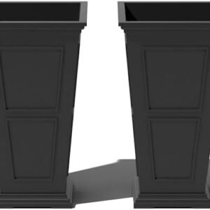 Veradek Fairmont Tall Plastic Planter – Large Outd…