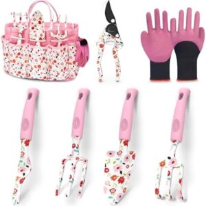 Garden Tool Set, 7 Pcs Gardening Tools for Women, …